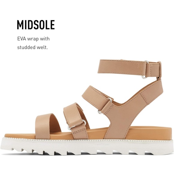 Sorel Shoes | Sorel Roaming Multi Strap Sandal- Honest Beige - Picture 3 of 9